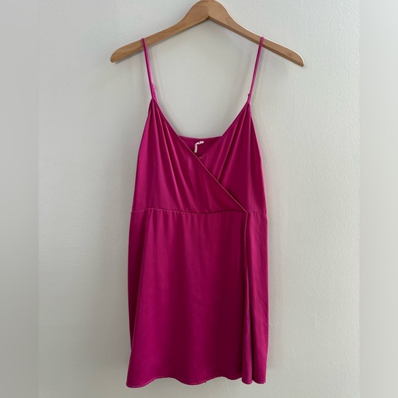 Urban Outfitters Pink Skort Romper Strappy Dress Berry Pink - Picture 2 of 6